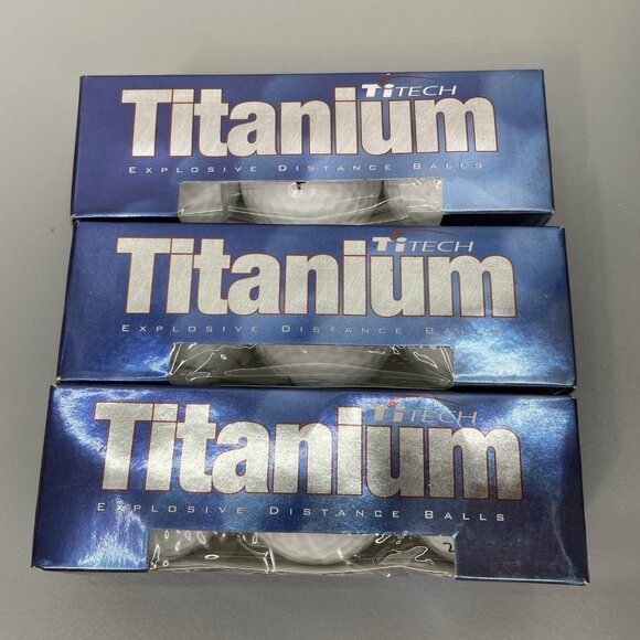 9 balls Titech Titanium Explosive Distance Golf Balls New - Picture 1 of 4